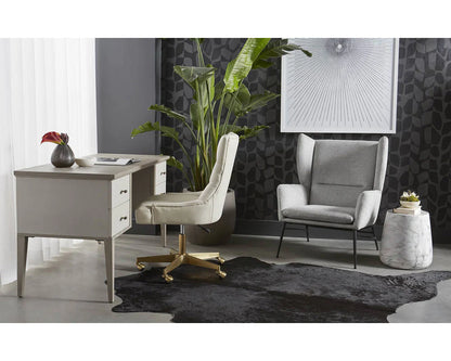SUNPAN Aries End Table - Marble Look