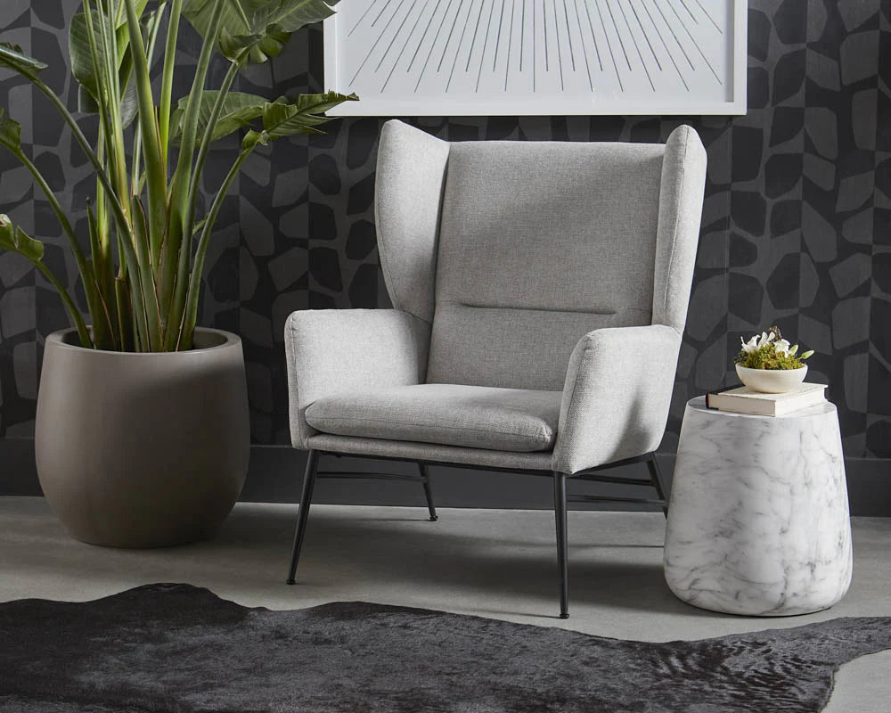 SUNPAN Aries End Table - Marble Look