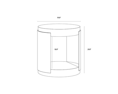 SUNPAN Cavette End Table