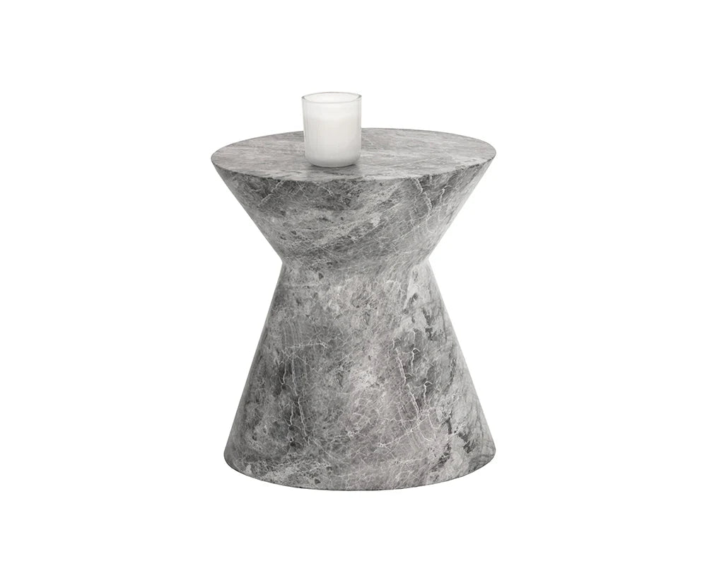 SUNPAN Astley End Table - Marble Look