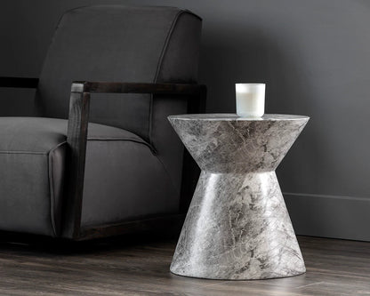SUNPAN Astley End Table - Marble Look