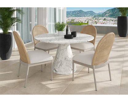 SUNPAN Shelburne Dining Table - Marble Look – 47"