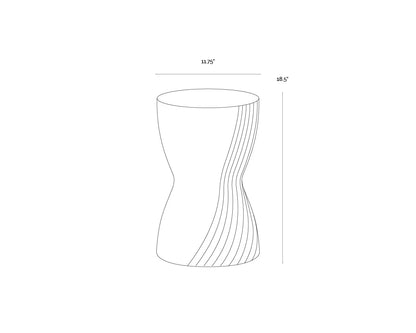 SUNPAN Cara End Table - Marble Look
