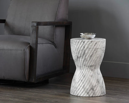SUNPAN Cara End Table - Marble Look