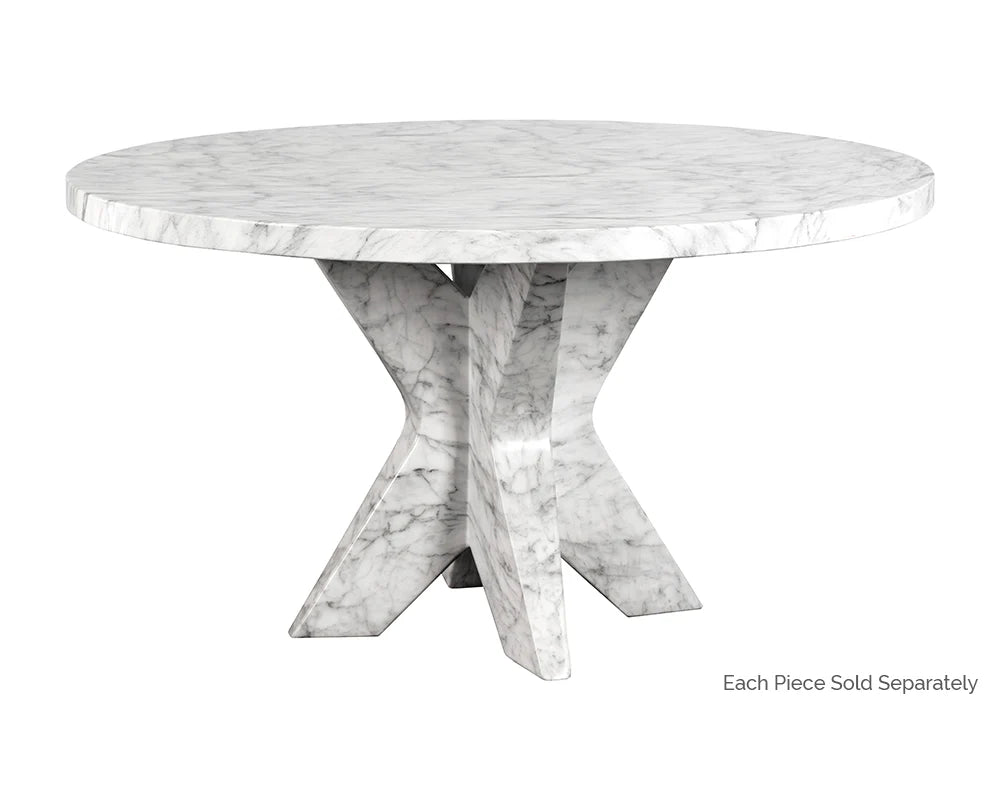 SUNPAN Cypher Dining Table Top - Marble Look – 55"