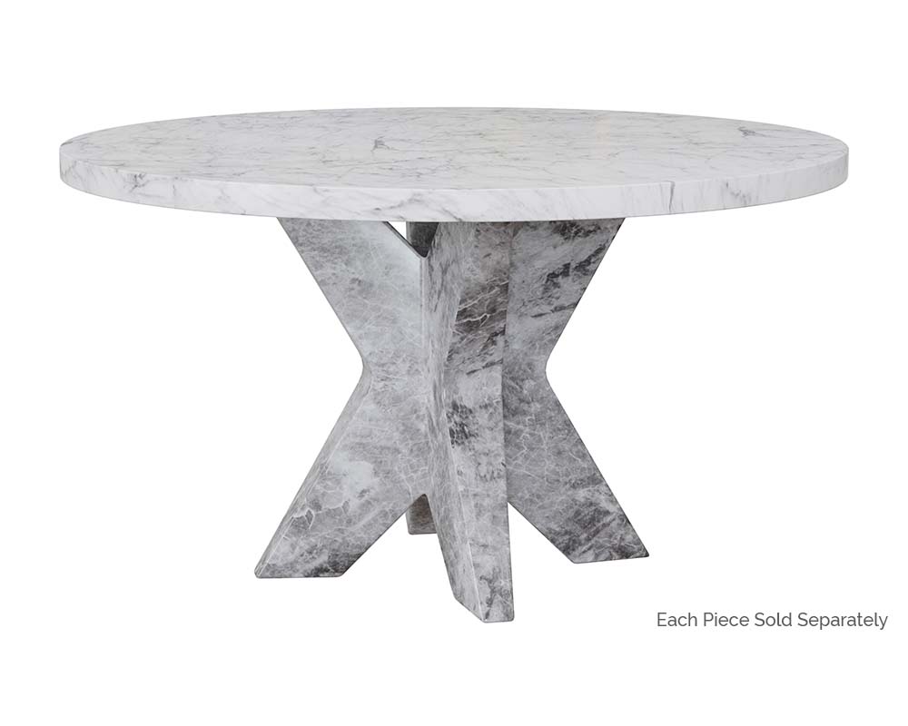 SUNPAN Cypher Dining Table Top - Marble Look – 55"