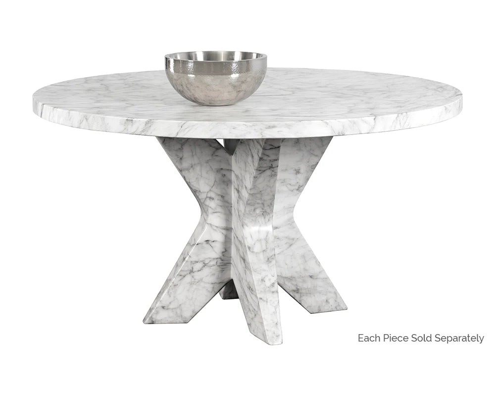 SUNPAN Cypher Dining Table Top - Marble Look – 55"
