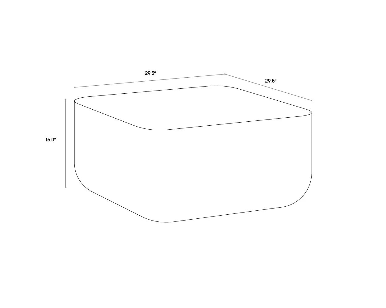 SUNPAN Strut Coffee Table - Marble Look