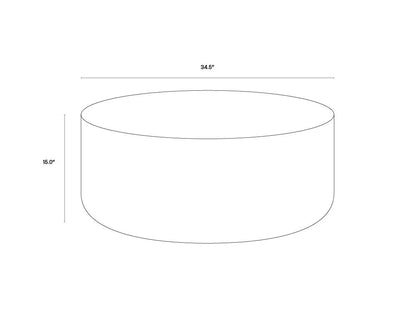 SUNPAN Diaz Coffee Table - Marble Look