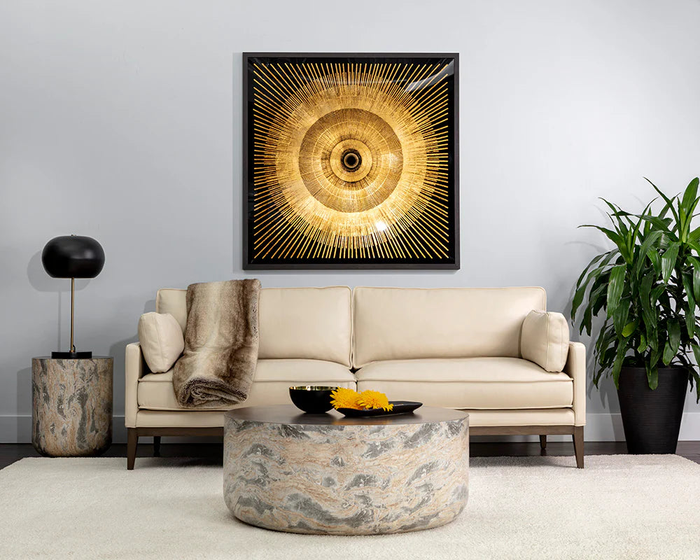 SUNPAN Diaz End Table - Marble Look