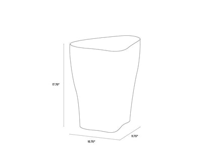 SUNPAN Dali End Table - White - Small