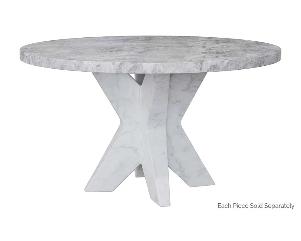 SUNPAN Cypher Dining Table Top - Marble Look – 55"