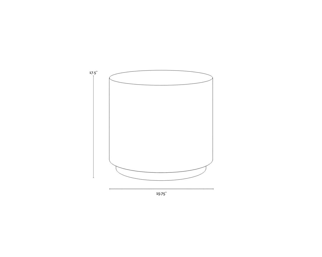 SUNPAN Rubin End Table