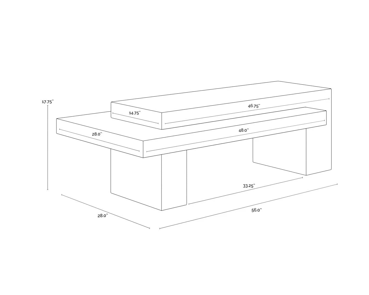 SUNPAN Herriot Coffee Table