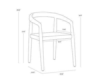SUNPAN Cayman Dining Armchair