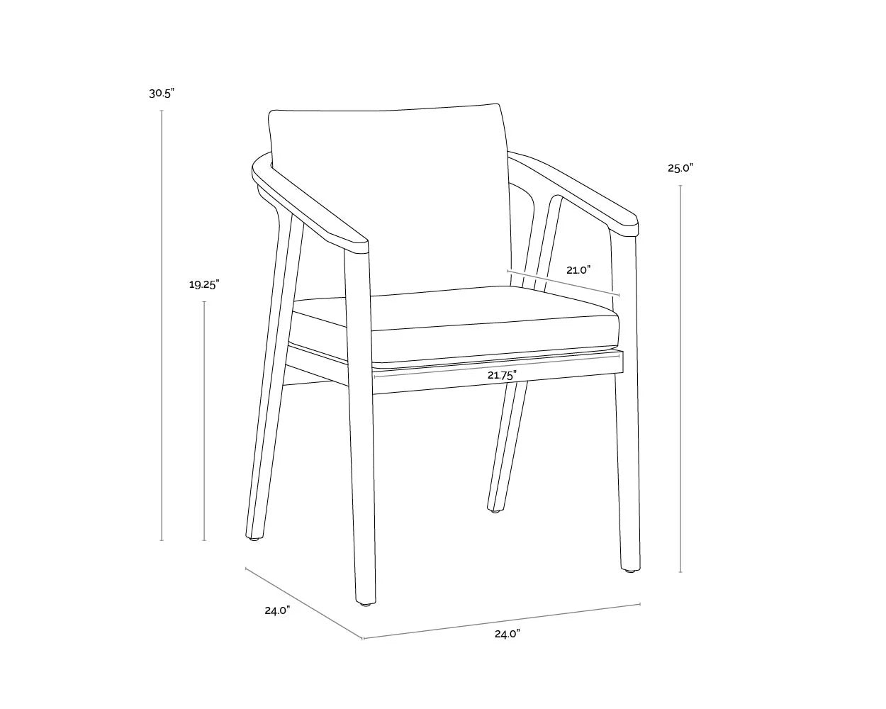SUNPAN Coraline Dining Armchair