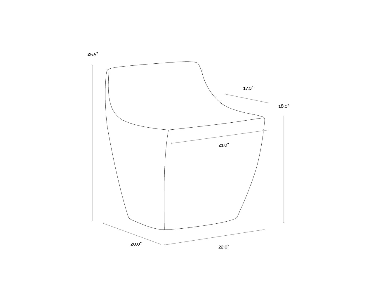 SUNPAN Ledger Stool