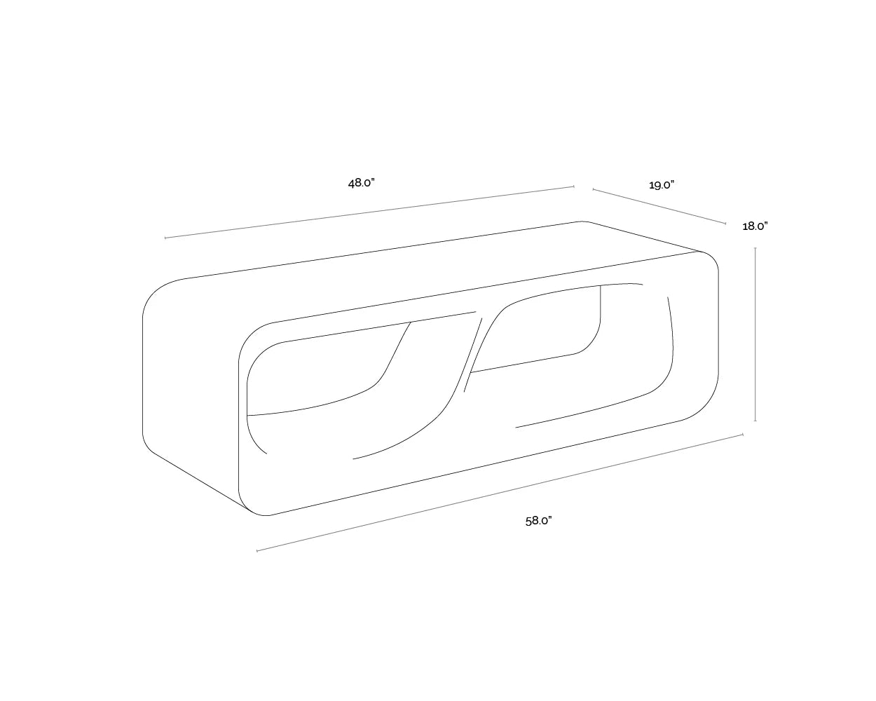 SUNPAN Kurver Bench