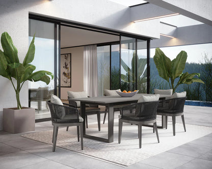 SUNPAN Capri Dining Armchair - Smoke Grey