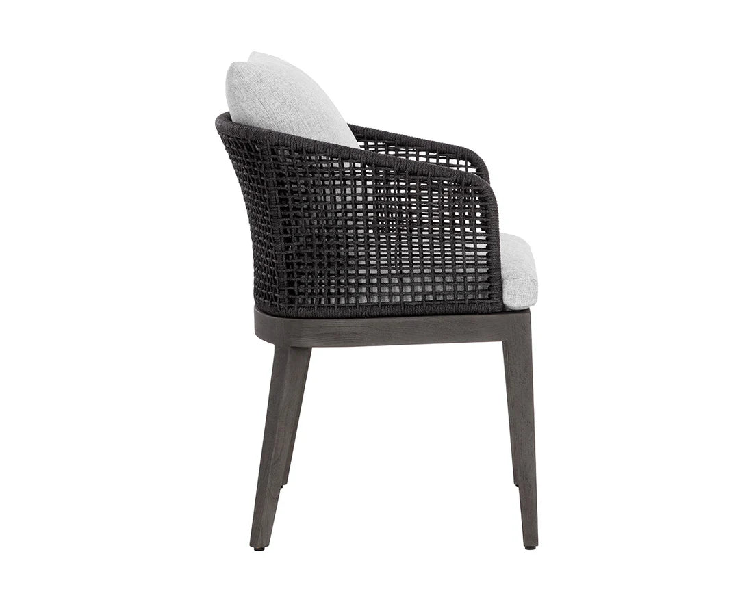 SUNPAN Capri Dining Armchair - Smoke Grey