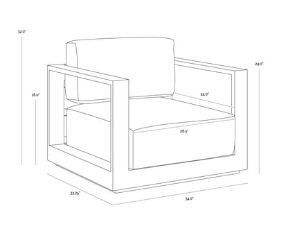 SUNPAN Tavira Armchair – Greige