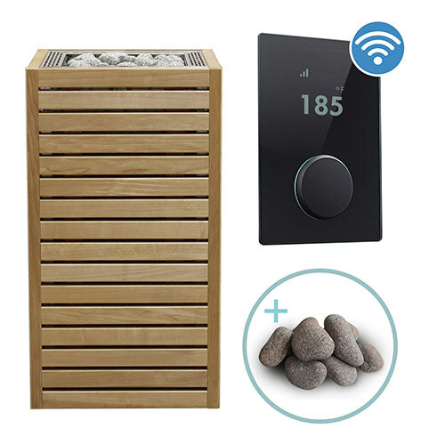 HUUM CORE Series Sauna Heater Package, Thermo-Aspen Wood Exterior, Up to 10.5kW