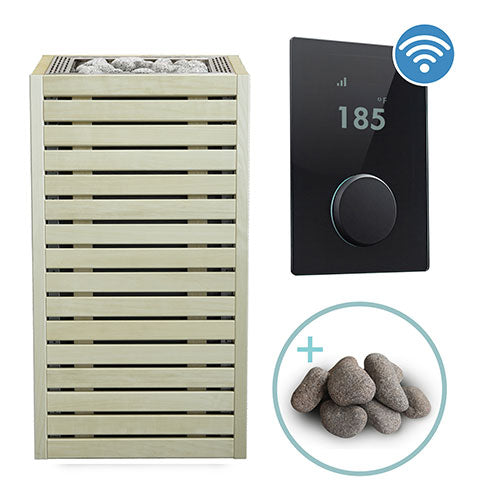 HUUM CORE Series Sauna Heater Package, Aspen Wood Exterior, Up to 10.5kW