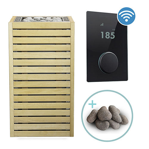 HUUM CORE Series Sauna Heater Package, Alder Wood Exterior, Up to 10.5kW