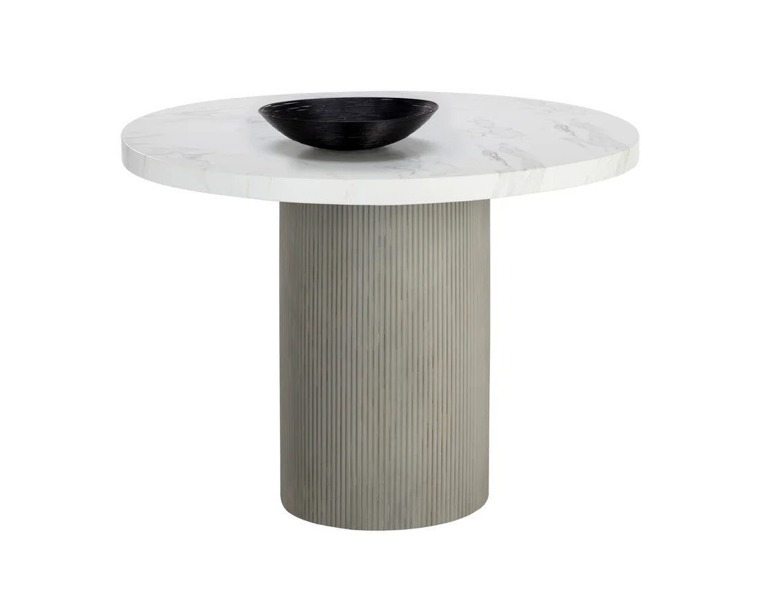 SUNPAN Nicolette Dining Table - Marble Look – 40"
