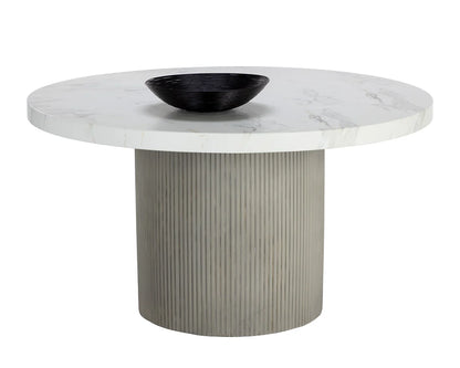 SUNPAN Nicolette Dining Table - Marble Look – 55"