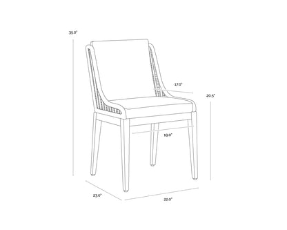 SUNPAN Sorrento Dining Chair - Drift Brown