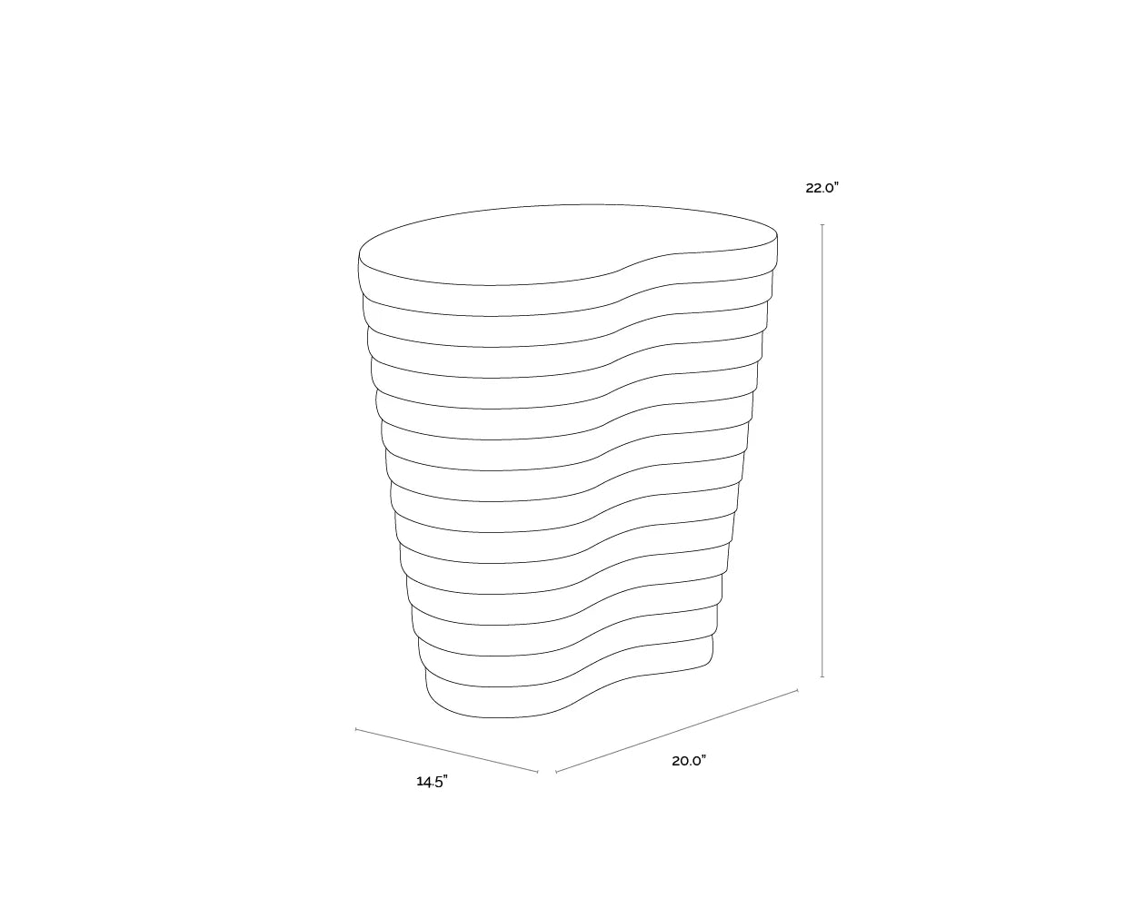 SUNPAN Mojave End Table