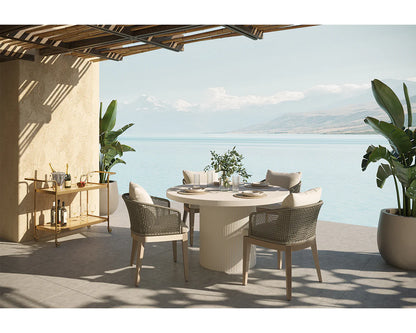 SUNPAN Capri Dining Armchair - Drift Brown