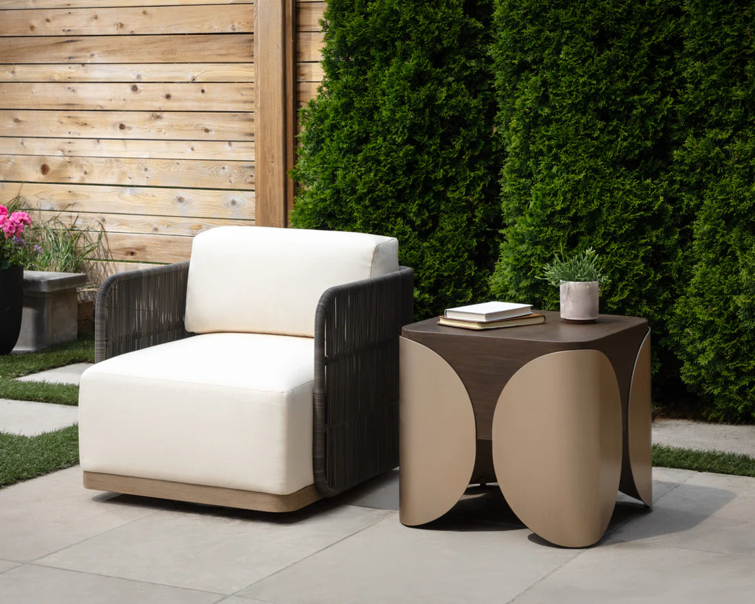 SUNPAN Ravenna Swivel Armchair – Stinson Cream