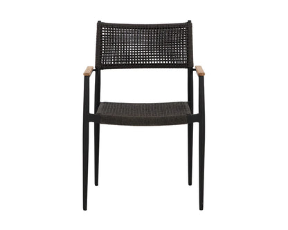 SUNPAN Nava Stackable Dining Armchair – Black