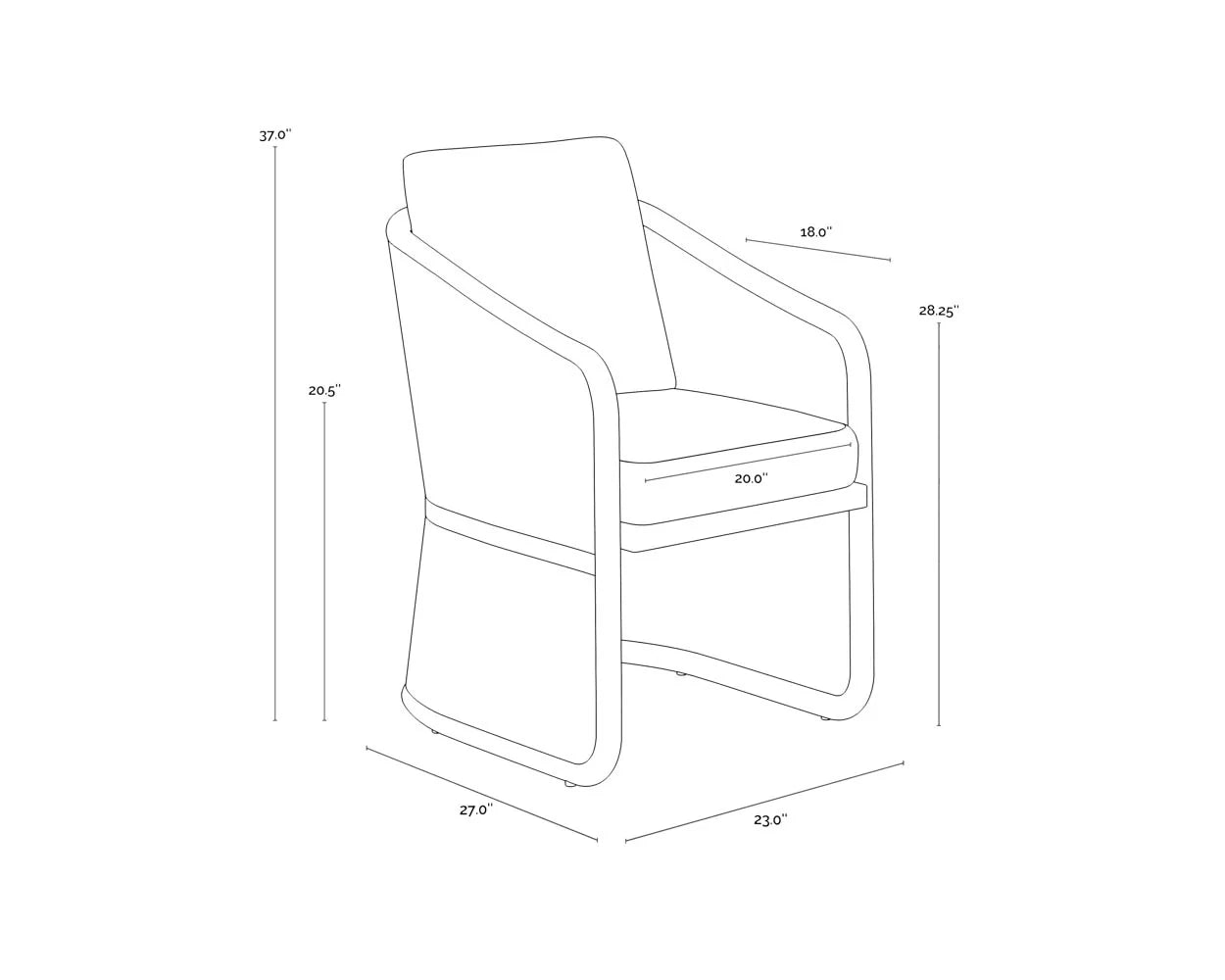 SUNPAN Allariz Dining Armchair – Greige