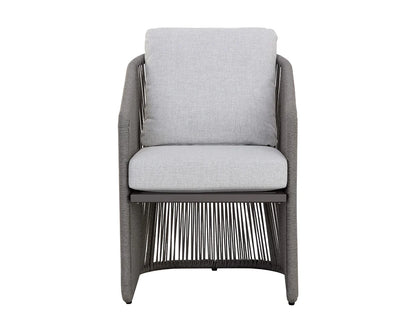 SUNPAN Allariz Dining Armchair - Warm Grey
