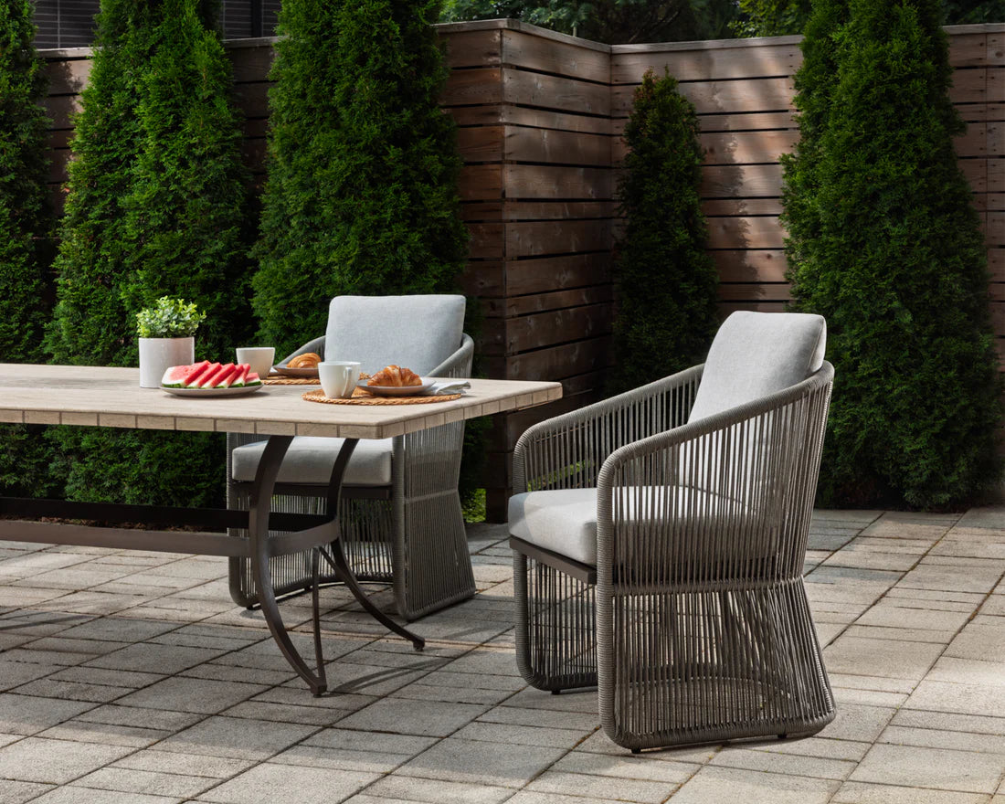 SUNPAN Allariz Dining Armchair - Warm Grey