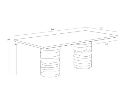 SUNPAN Alanya Dining Table - 84" – Rectangular