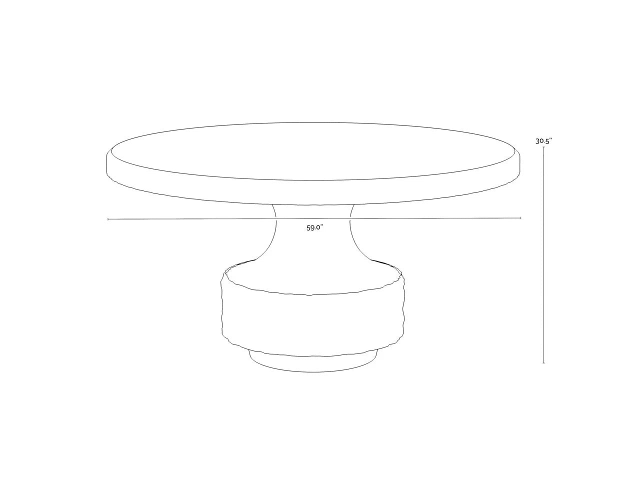 SUNPAN Mersin Dining Table – 59"