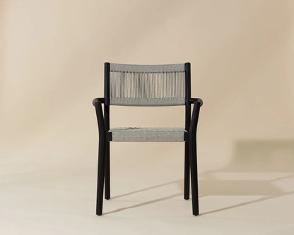 SUNPAN Kavala Stackable Dining Armchair – Charcoal