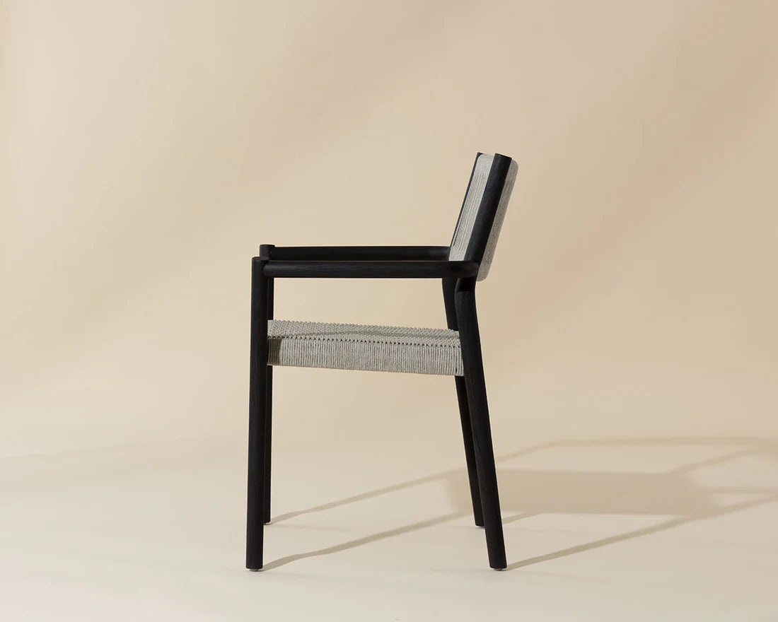 SUNPAN Kavala Stackable Dining Armchair – Charcoal