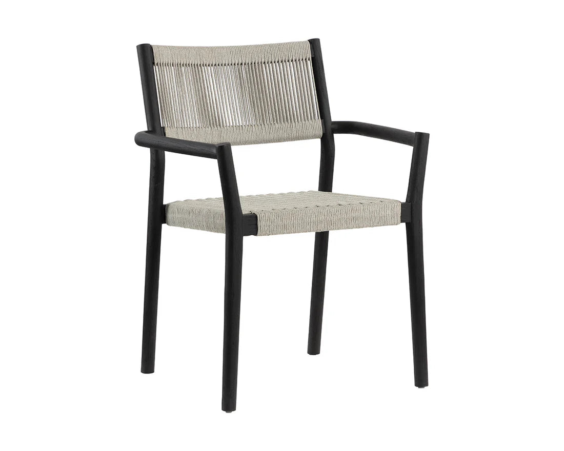 SUNPAN Kavala Stackable Dining Armchair – Charcoal