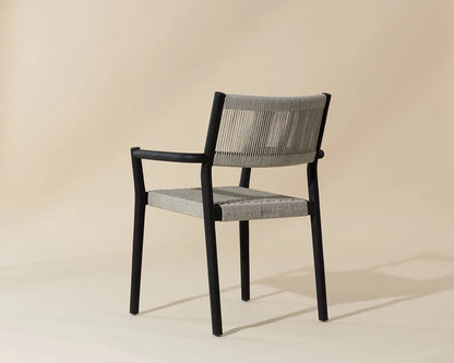 SUNPAN Kavala Stackable Dining Armchair – Charcoal