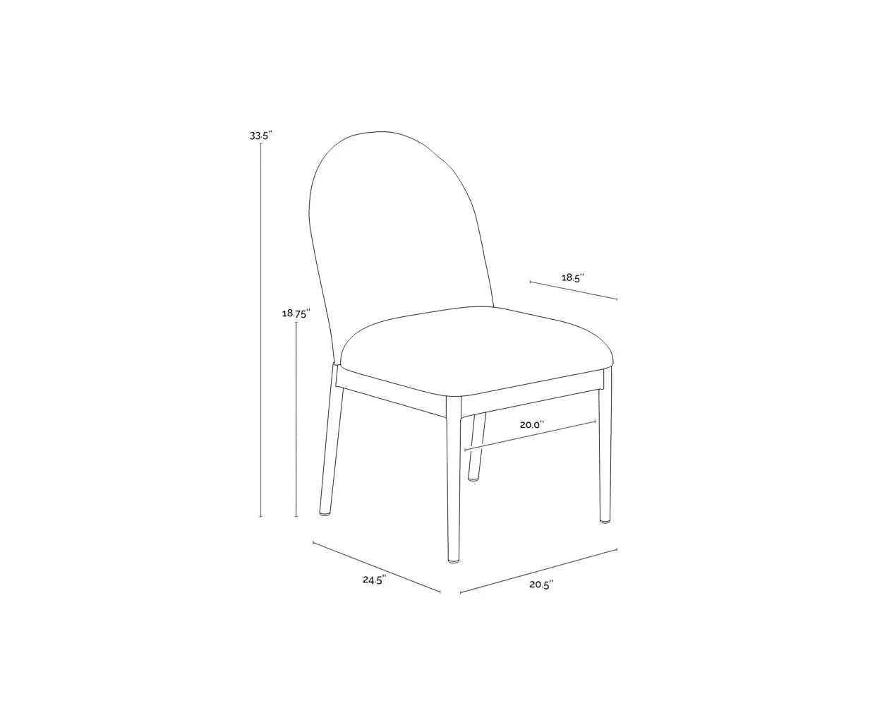 SUNPAN Calandri Dining Chair – Black