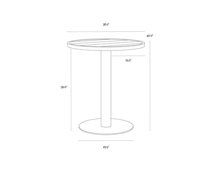 SUNPAN Merano Bar Table – Round