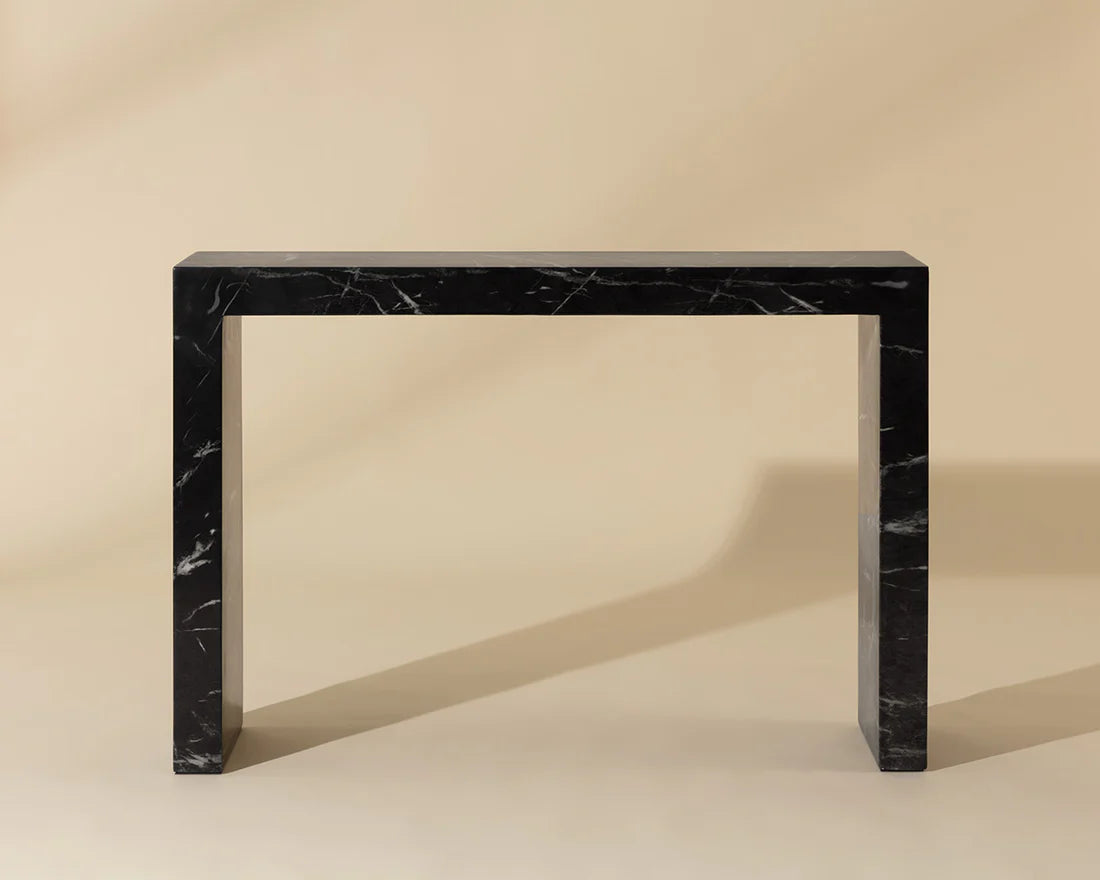 SUNPAN Axle Console Table - Marble Look