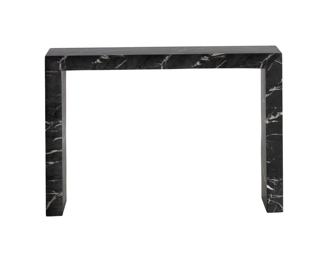 SUNPAN Axle Console Table - Marble Look