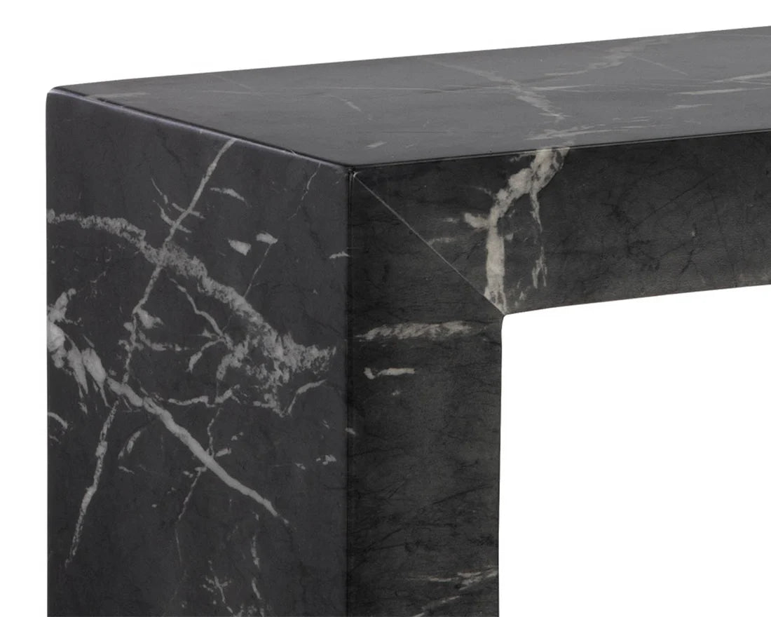SUNPAN Axle Console Table - Marble Look