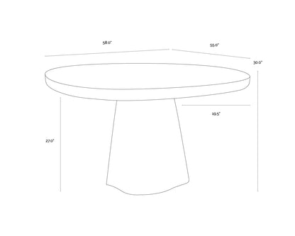SUNPAN   Celica Dining Table – 55"